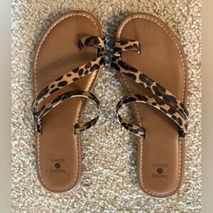 Cheetah Print Sandals